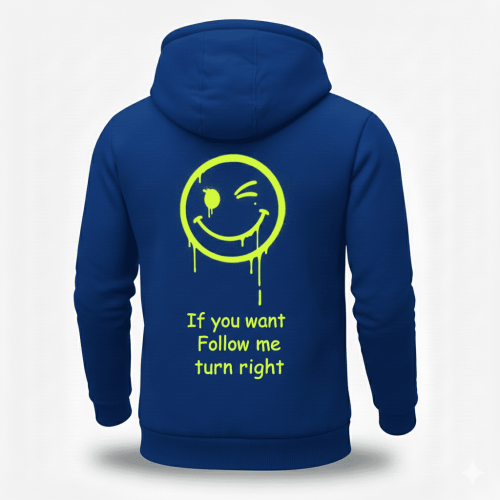 Felpa inv freedom turn right blu (3)